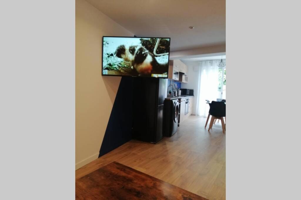 Charmant Appartement Avec Terrasse Pont-de-lʼIsère Exterior foto
